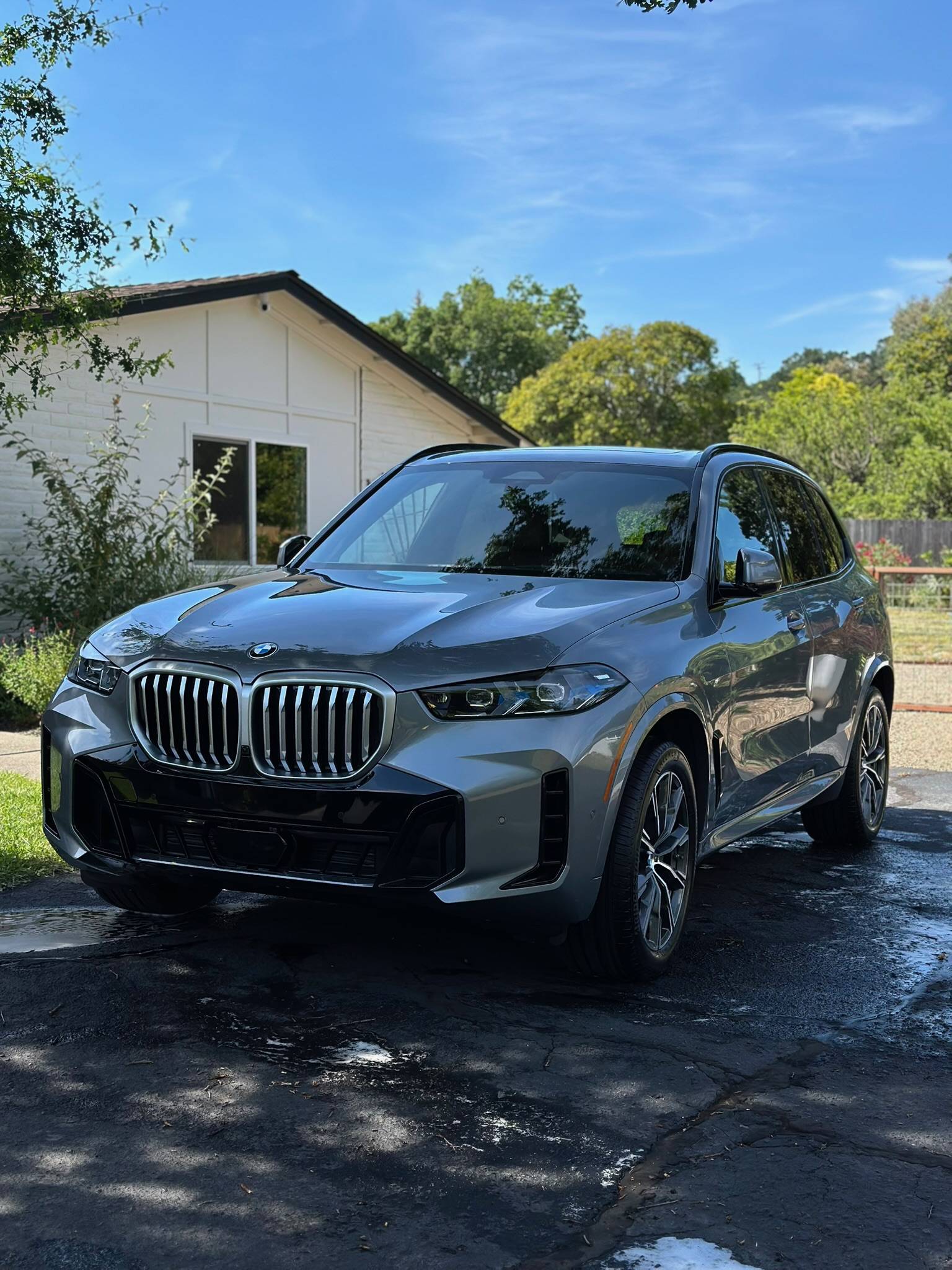 freshly detailed black vehicle with a clean glossy finish