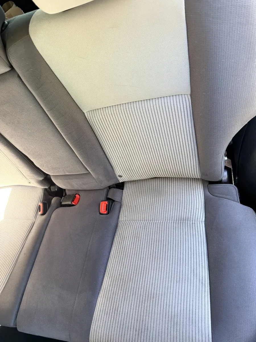 clean rear seats after mobile interior car detailing